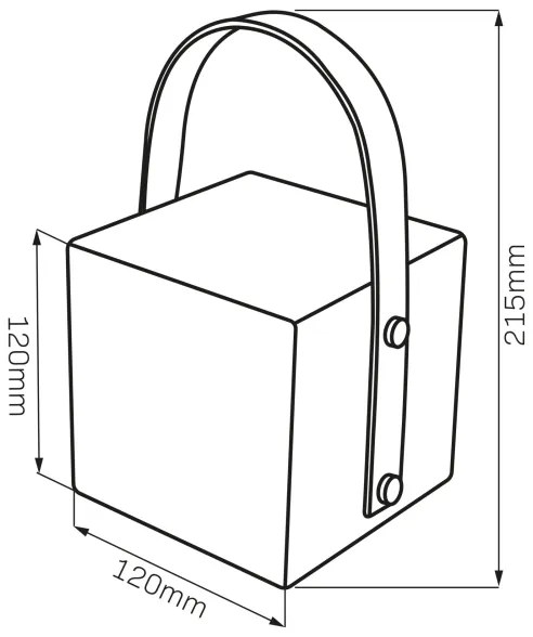 Lampada da esterno MAJORKA LED RGBW, 0,5 W / 5 V USB, 1200 mAh, IP44, bianca