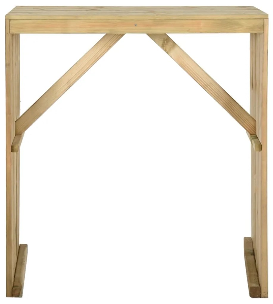 Tavolo da bar 100x60x110 cm in legno di pino impregnato