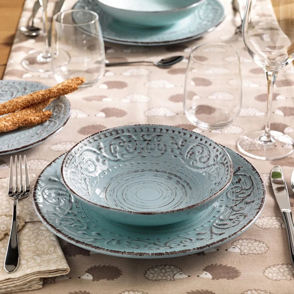 Piatto in gres azzurro profondo ø 24 cm Serendipity - Brandani