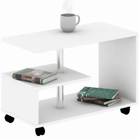 Tavolino KARANFIL 52,5x80 cm bianco