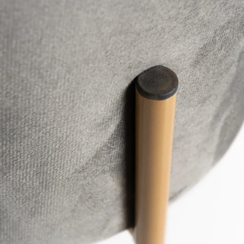 Puff Roys Velluto - Grigio