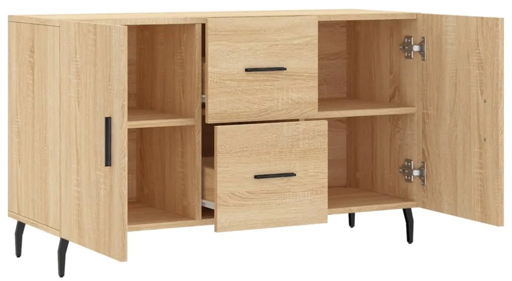 Credenza rovere sonoma 100x36x60 cm in legno multistrato