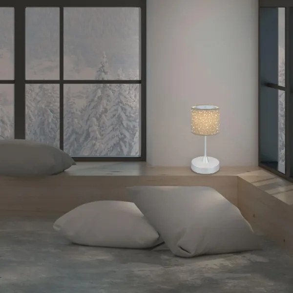 Brilo - Lampada da tavolo ricaricabile dimmerabile LOLE LED/3W/5V IP44 argento