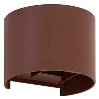 Lindby - Nivar Round LED Applique da Esterno Rust Brown Lindby