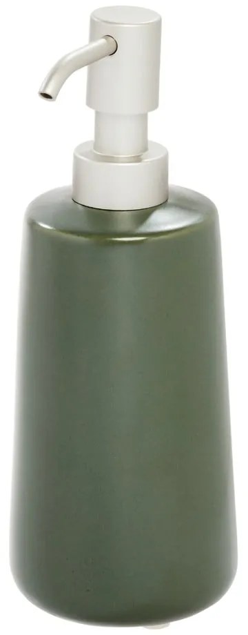 Distributore di sapone in ceramica verde Vanity Eco - iDesign