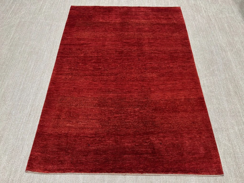 Loribaft Tappeto 190 x 270 Rosso (Iran) Annodato A Mano