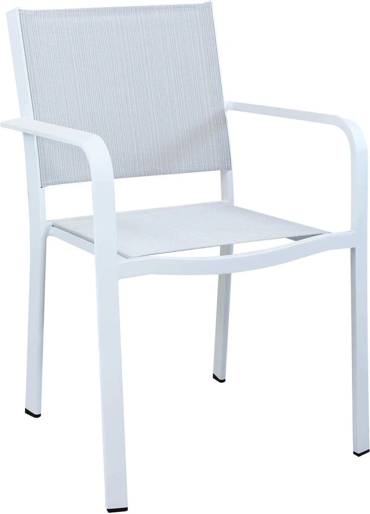 SPLENDOR - poltrona da giardino in alluminio e textilene impilabile