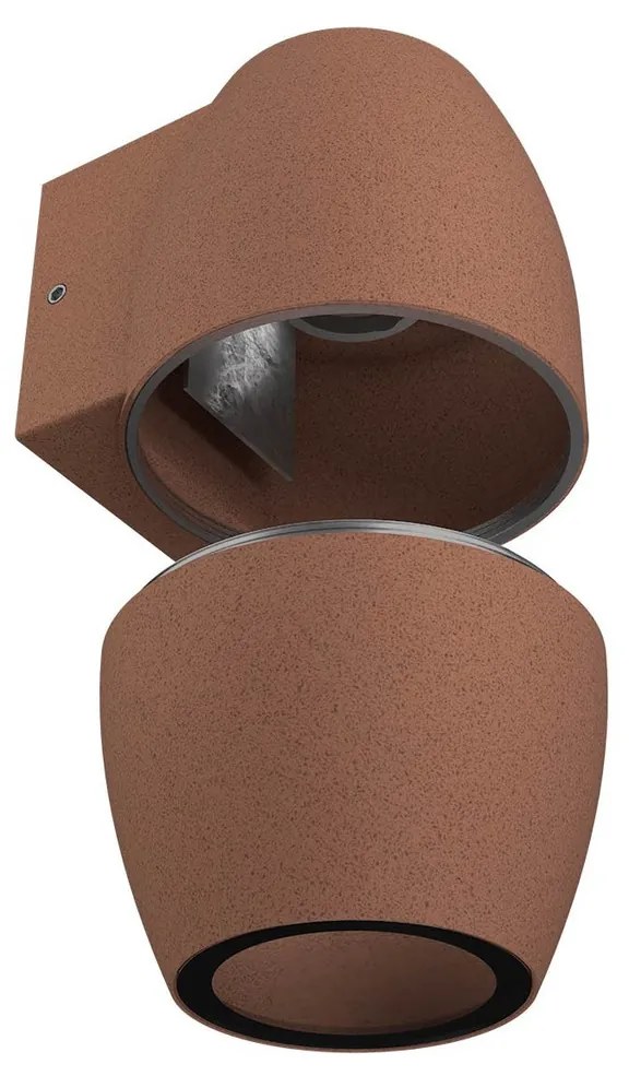 Applique Ovale Monodirezionale IP65 GU10 per esterni - Corten