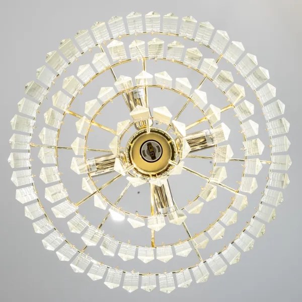 Brilagi - LED Lampadario di cristallo a sospensione con catena MOZART 5xE14/40W/230V oro