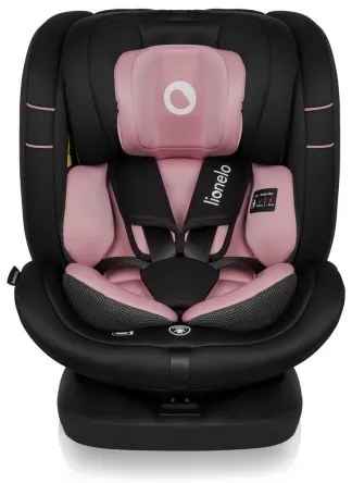 Lionelo - Seggiolino auto con base girevole BASTIAAN i-Size 40-150 cm Rosa