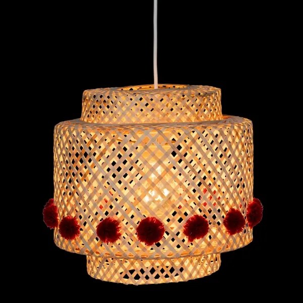 Atmosphera - Lampadario sospeso con cavo LIBY 1xE27/25W/230V bambù