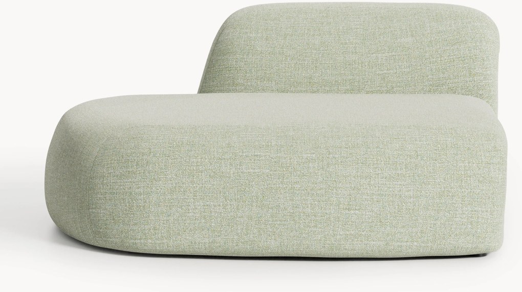 Chaise lounge in bouclé Wolke