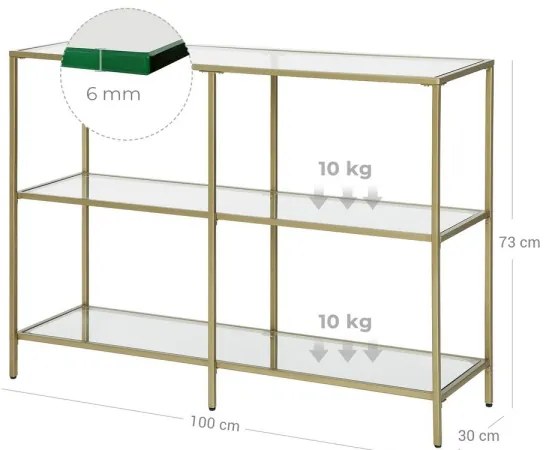 Consolle CIREL dorata