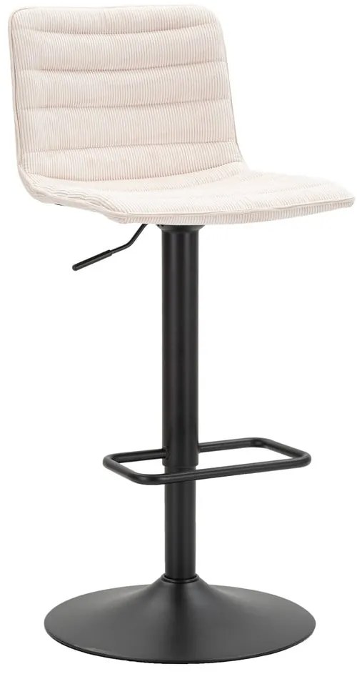 Sgabello da bar bianco e nero con altezza regolabile (altezza seduta 61 cm) Malia - Mauro Ferretti