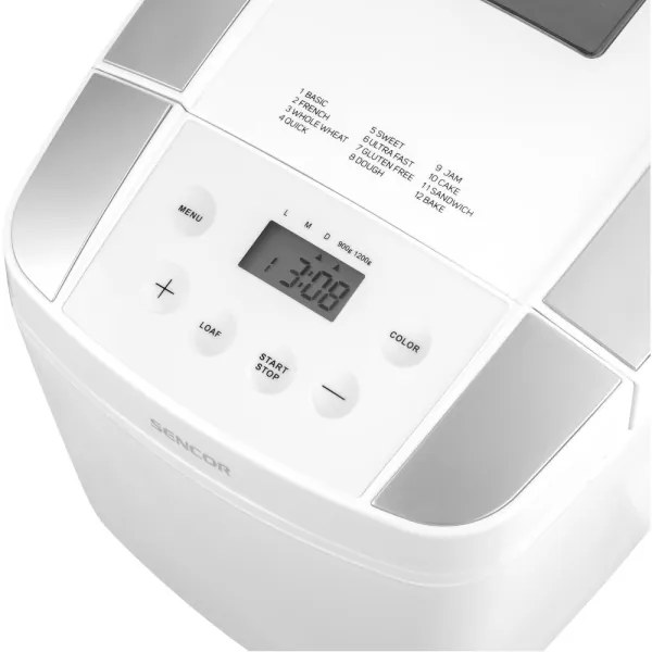 Sencor - Panetteria fatta in casa con display LCD 800W/230V