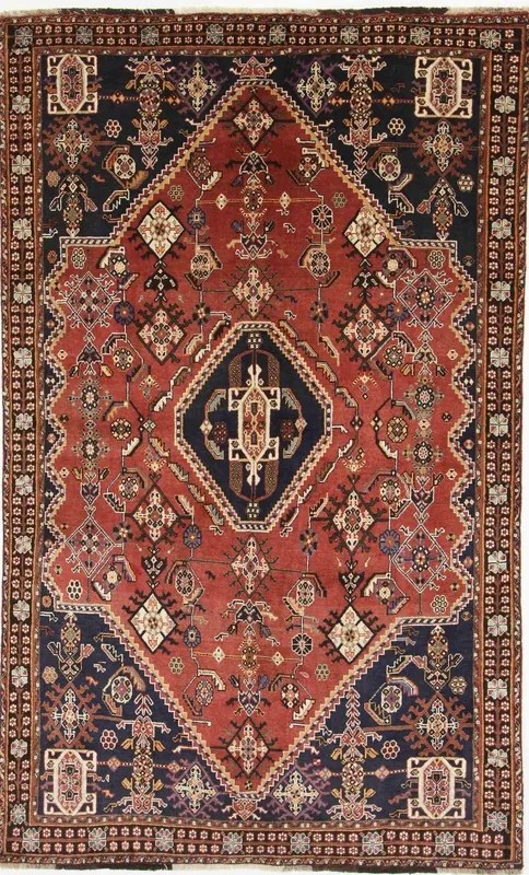 Gashghai Tappeto persiano 150 x 250 Rosso (Iran) Annodato A Mano