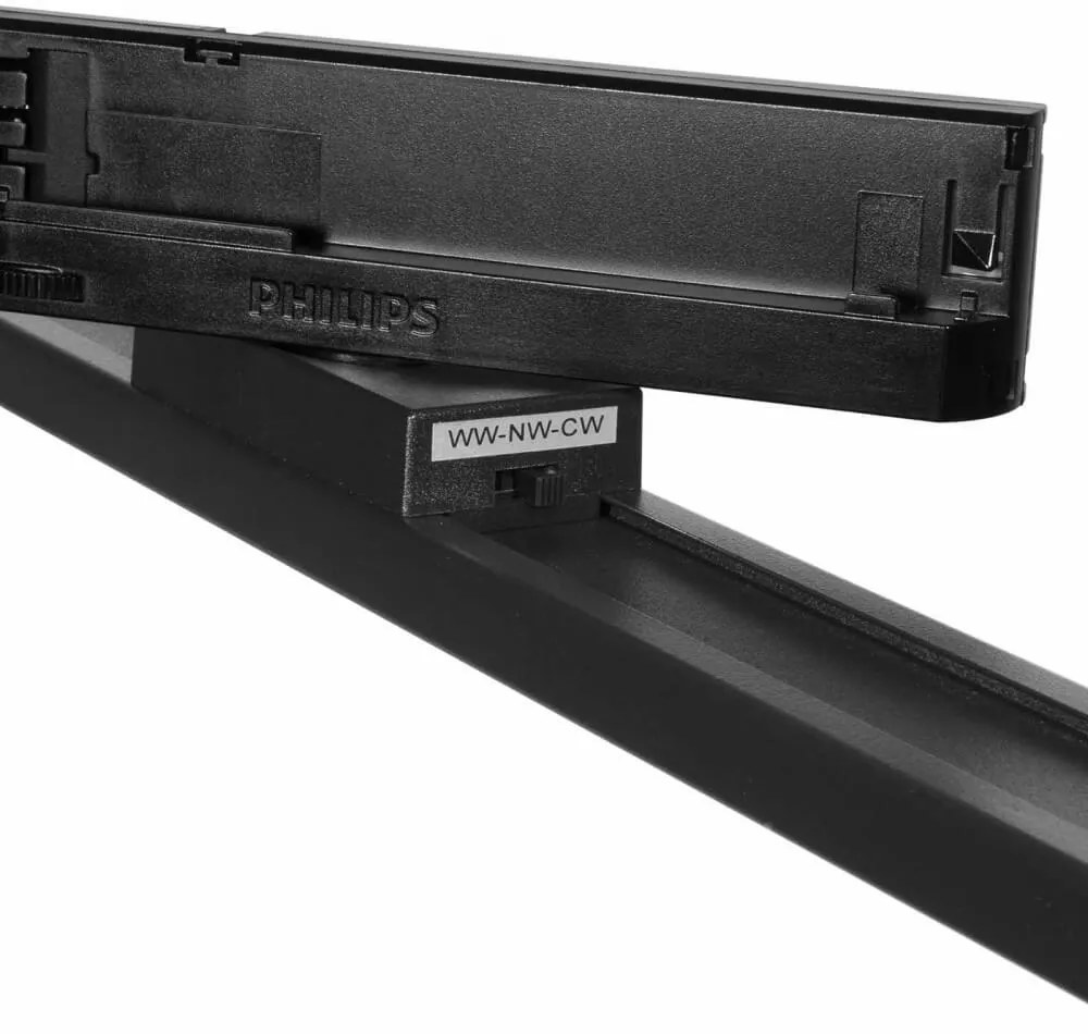 Lampada LED Lineare 34W,binario Trifase,60cm 90° con driver Philips Colore Bianco Variabile CCT