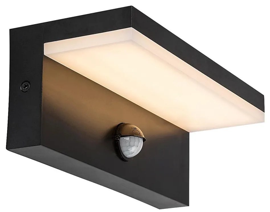 Rabalux 77115-Applique da esterno con sensore ZARAGOZA LED/9W/230V IP54 nero