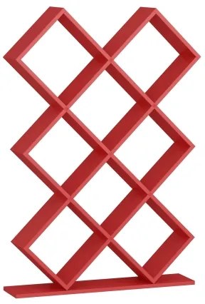 Libreria KUMSAL 129x90 cm rossa
