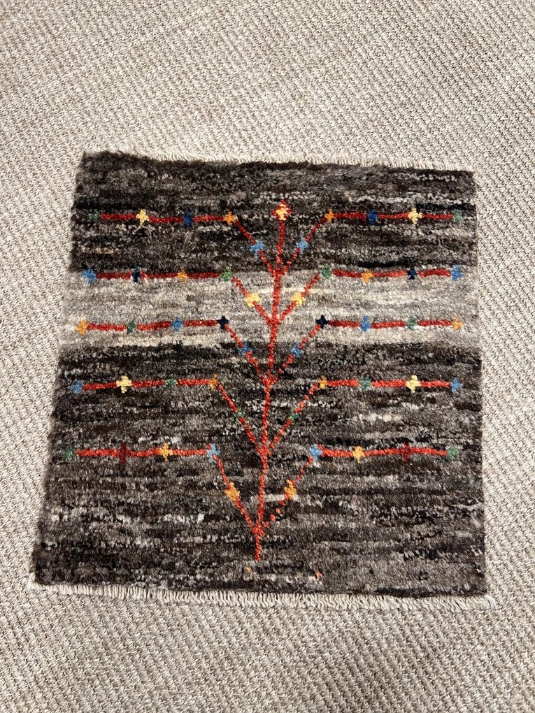 Gabbeh Tappeto persiano 40x40 Marrone (Iran) Annodato A Mano