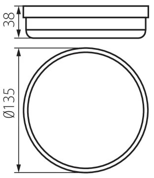 Kanlux 31497 - Plafoniera LED da bagno TOLU LED/9W/230V 4000K IP54 bianco