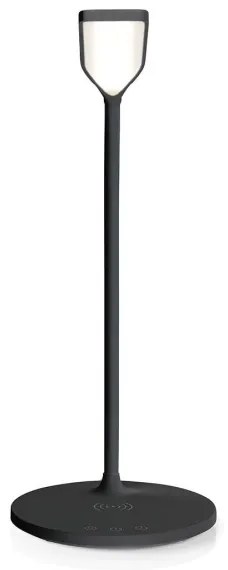 Nedis LTLGQ4M2BK - Lampada dimmerabile con ricarica wireless Qi LED/5,5W/230V 2700-6500K