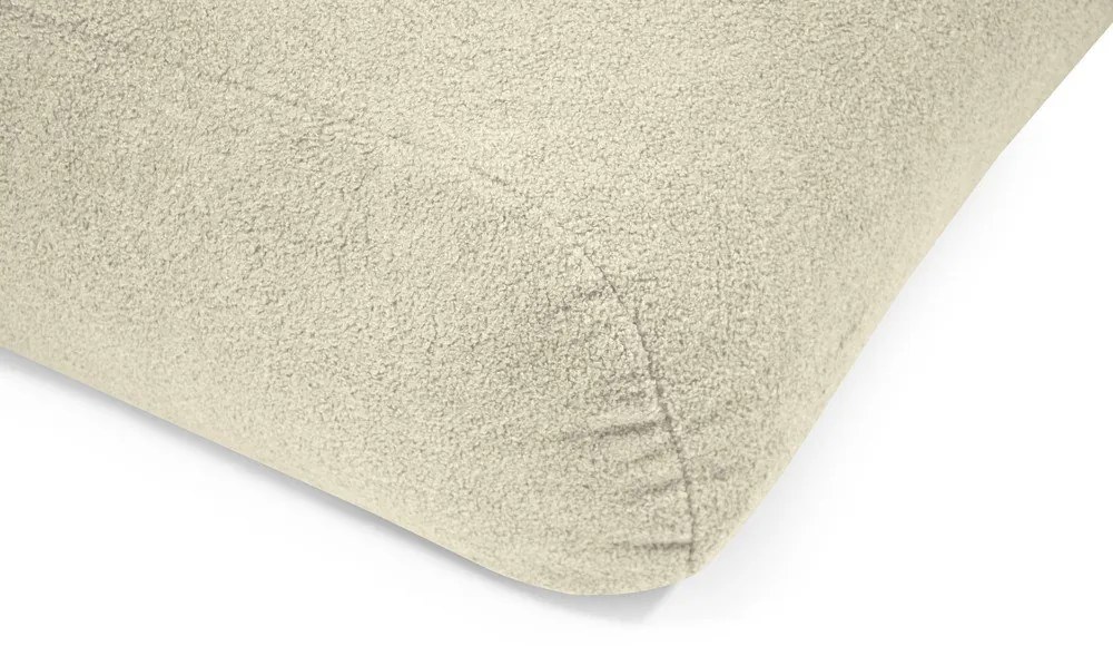 Pouf a sacco per bambini color crema con rivestimento in bouclé Snug 130 Bear – SLOWDOWN