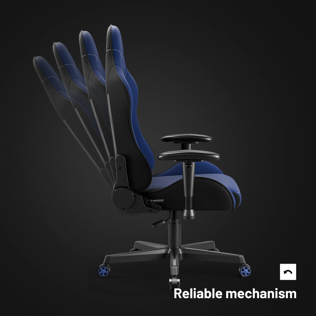 Poltrona da gaming in tessuto blu navy Diablo X-Starter