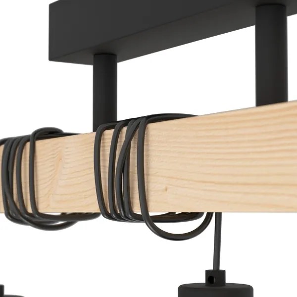 Eglo 44074 - Lampadario a plafone TOWNSHEND 3xE27/60W/230V - FSC certificato