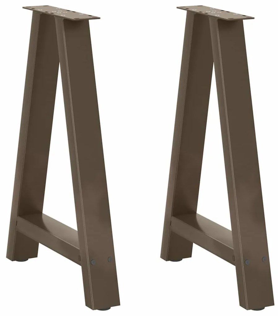 Gambe Tavolino Da Caffè A A 2 Pz 50x(72-73) Cm Acciaio /