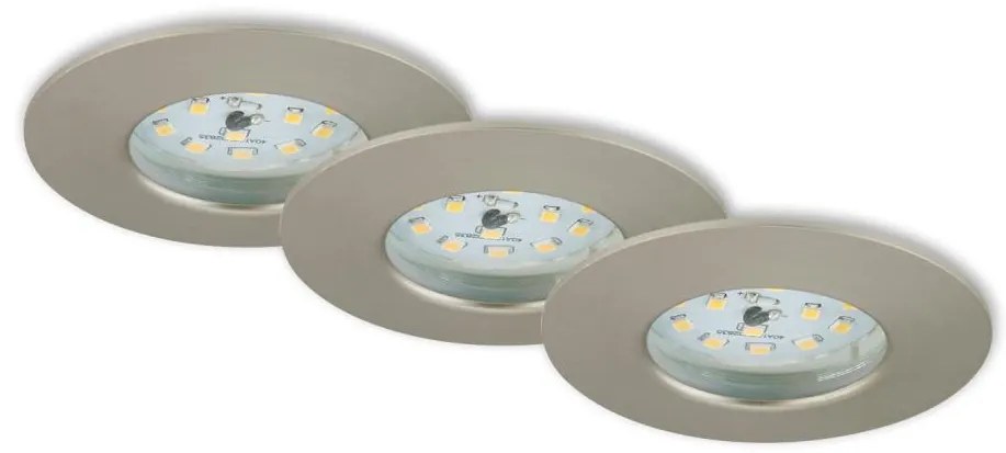 Briloner 7231-032-SET 3x Lampada LED dimmerabile da bagno LED/5,5W/230V IP44
