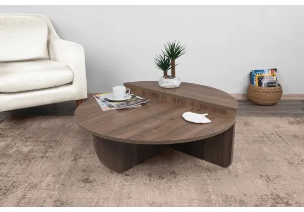 SET 2x Tavolino PODIUM marrone