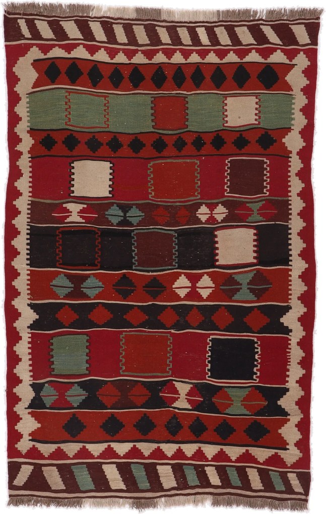 Kilim Tappeto 150 x 240 (Iran) Tessuto A Mano