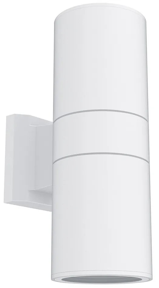 Applique Cilindrica Bidirezionale XL IP54 Con 2 basi E27 - Bianca