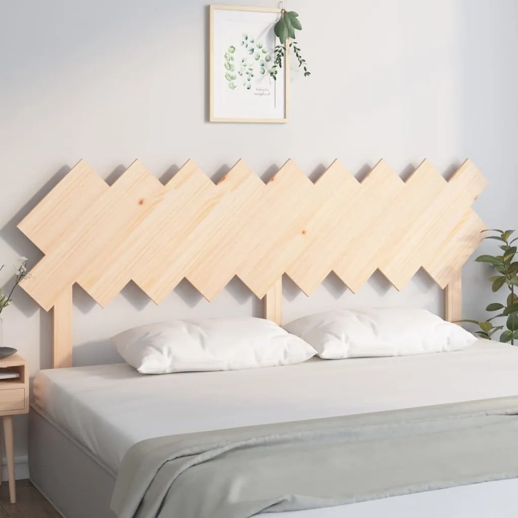Testiera Per Letto 178x3x80,5 Cm İn Legno Massello Di Pino /