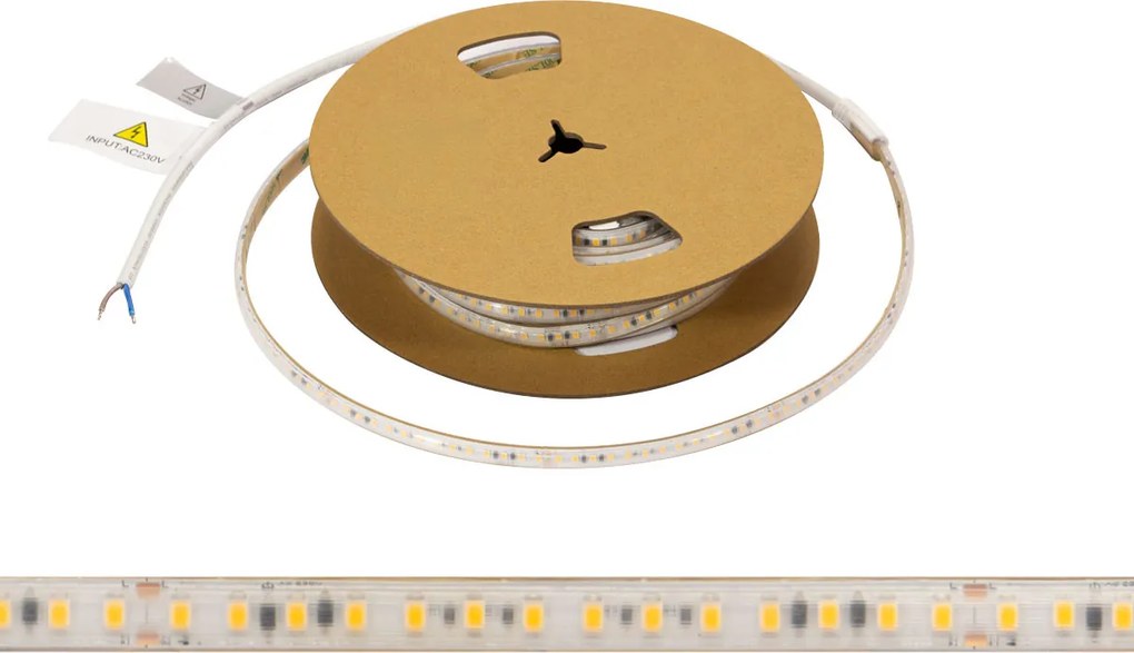 Striscia LED 220V 16W/m IP66 Dimmerabile Professional - Taglio 10cm – 10m