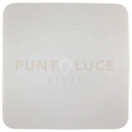 Plafoniera led moon quadrata bianca 24w 2460lm cct 3000 e 4000 e 65...