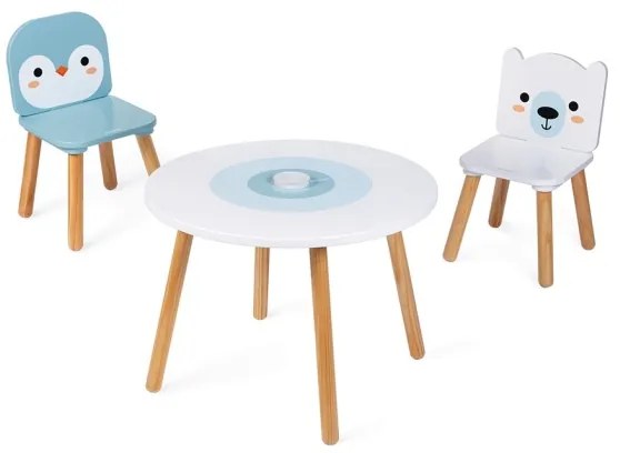 Janod - Set tavolo e sedie in legno