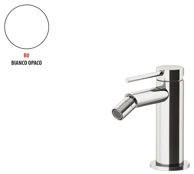 Rubinetto per bidet getto aerato Circle two GATTONI RUBINETTERIA bianco verniciato a polvere opaco