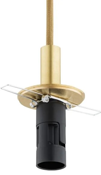 Argon 8450 - Lampadario a sospensione con filo ALMIROS 1xE14/7W/230V diametro 12 cm alabastro oro
