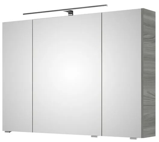 Pensile con luce Cassca PELIPAL grigio sangallo laurea L 100 x H 70 x P 15 cm