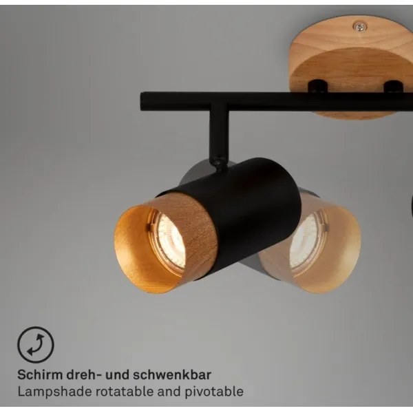 Briloner 2144025 - Faretto SPOT 2xGU10/9W/230V