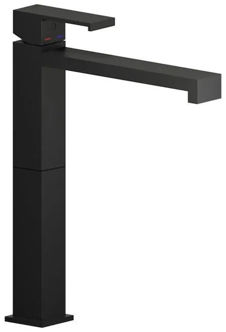 Rubinetto per lavabo getto aerato MIA nero verniciato a polvere opaco NOBILI H 30.4 cm