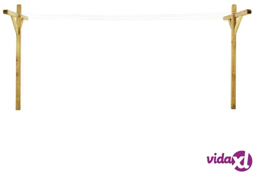 vidaXL Stendibiancheria 2 pz 120x170 cm in Legno di Pino Impregnato