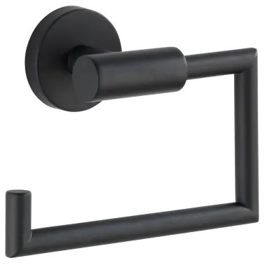 WENKO 24240100- Porta rotolo per carta igienica BOSIO BLACK 15x10,5 cm in acciaio inox/argento