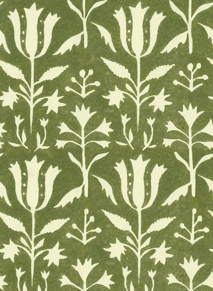 Mindthegap Carta da parati Tulipan - Herbal/ Beige