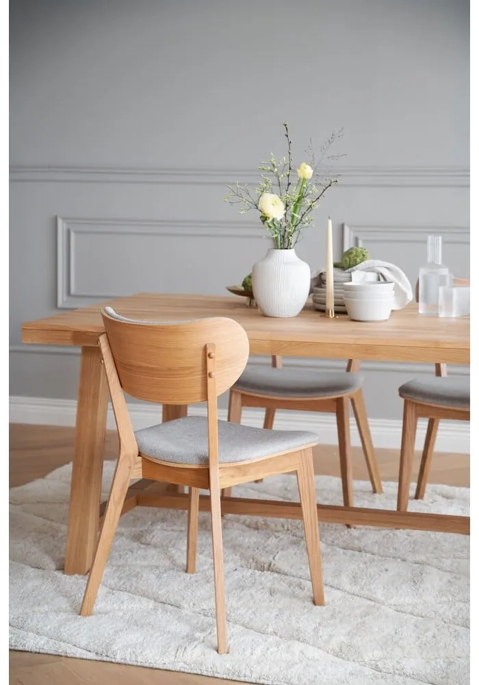 Tavolo da pranzo in legno di quercia lucido 170 x 95 cm Brooklyn - Rowico