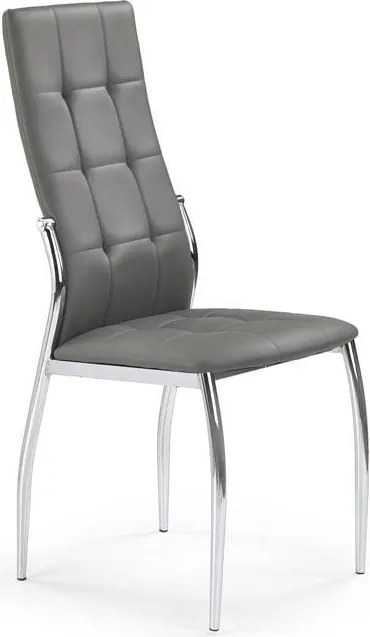 Sedia K209 ecopelle grigia