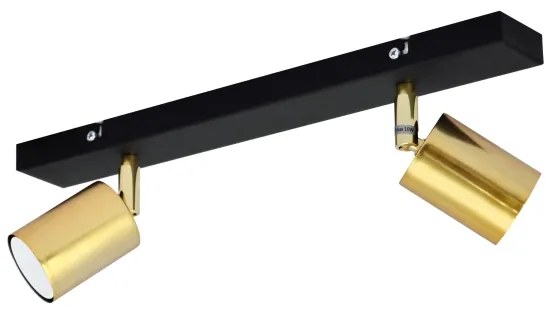 LED Faretto TUNE 2xGU10/4,8W/230V oro/nero