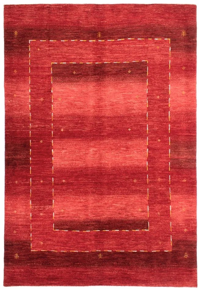 Gabbeh Tappeto 180 x 250 Rosso (Iran) Annodato A Mano